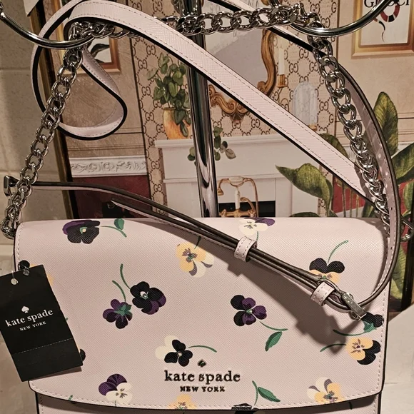 KATE SPADE Pansy Toss Prin Multi Convert Crossbody Bag - Picture 5 of 11